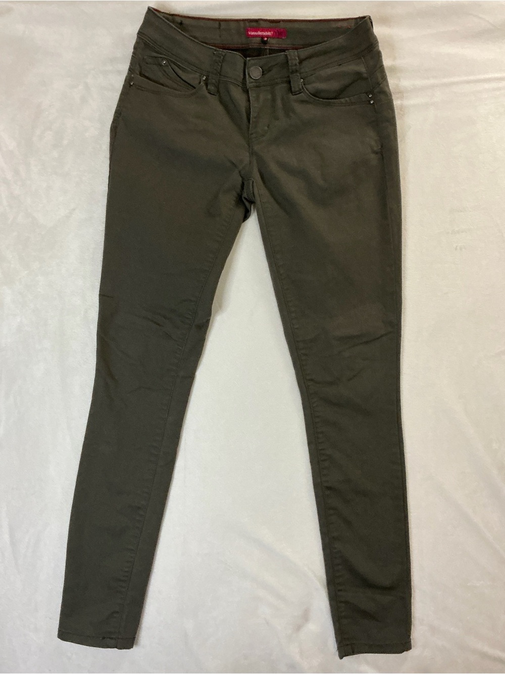 YMI WannaBettaButt Olive Green Skinny Jeans Women’s Size 3 Stretch Pants